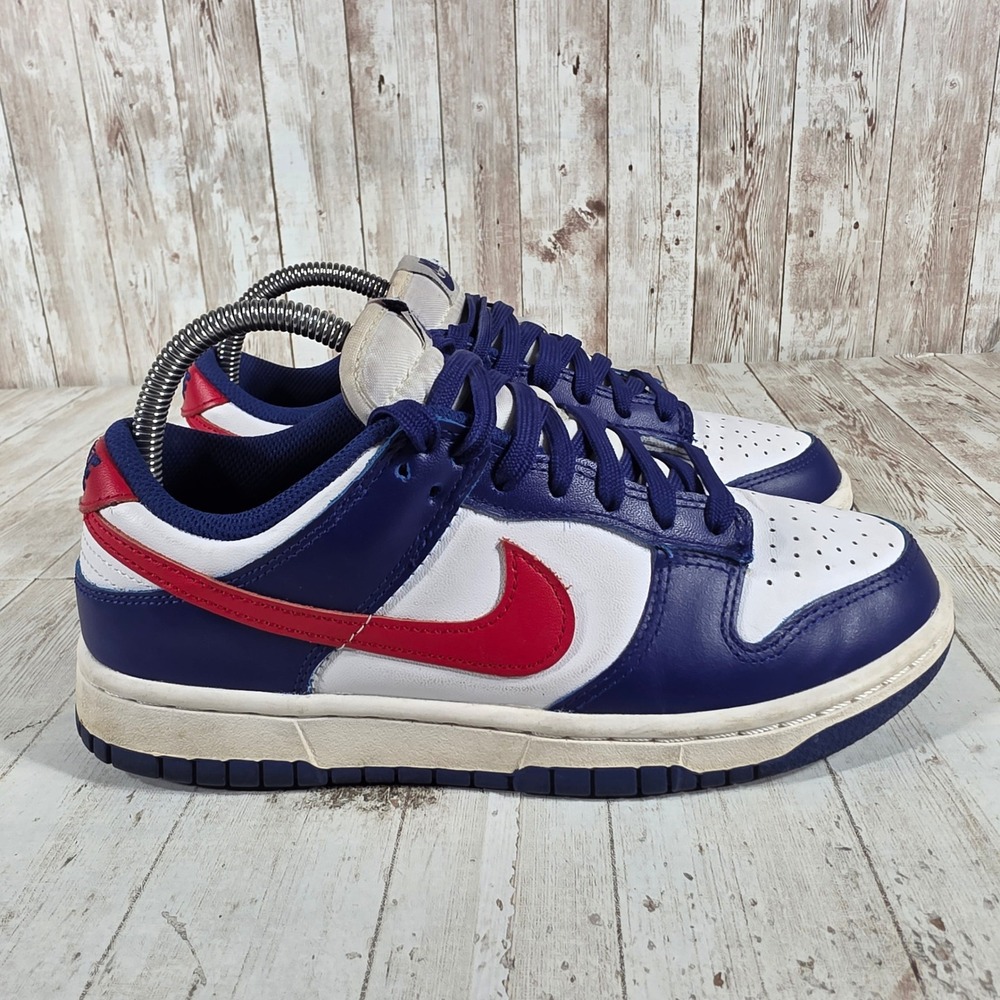 Nike Dunk Low Valerian Blue White Red Sneakers DD1503-119 Womens 7.5